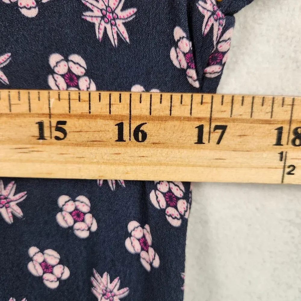 Scotch & Soda Dress Girls SZ 14 Park In Bloom Floral Maxi Dress Blue Long Sleeve